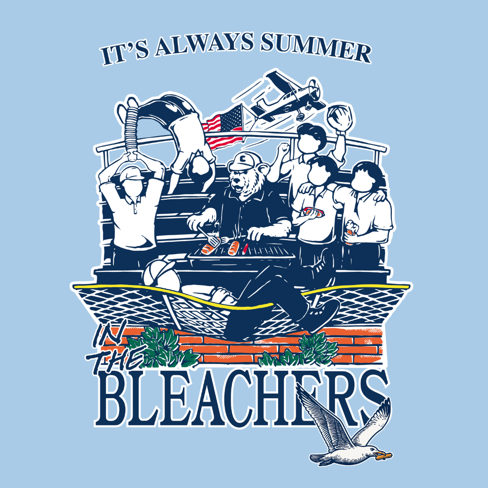 It's Always Summer In The Bleachers Comfort Colors T-Shirt