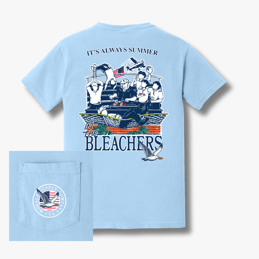 It's Always Summer In The Bleachers Comfort Colors T-Shirt